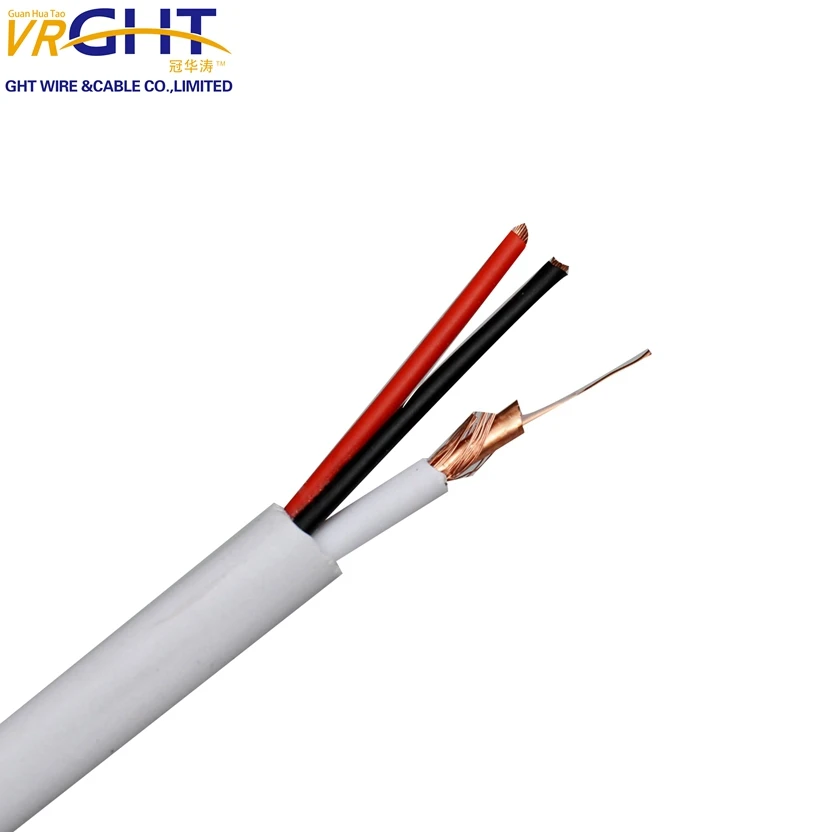 wholesale rg59 video power cable good price CCTV cable composite cable RG59+2c power coaxial