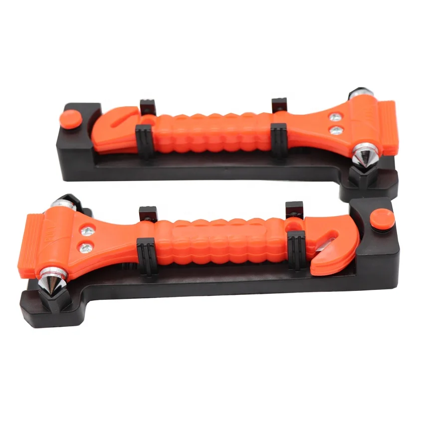 Safety hammer with vehicle bracket Emergency car window glass breaker