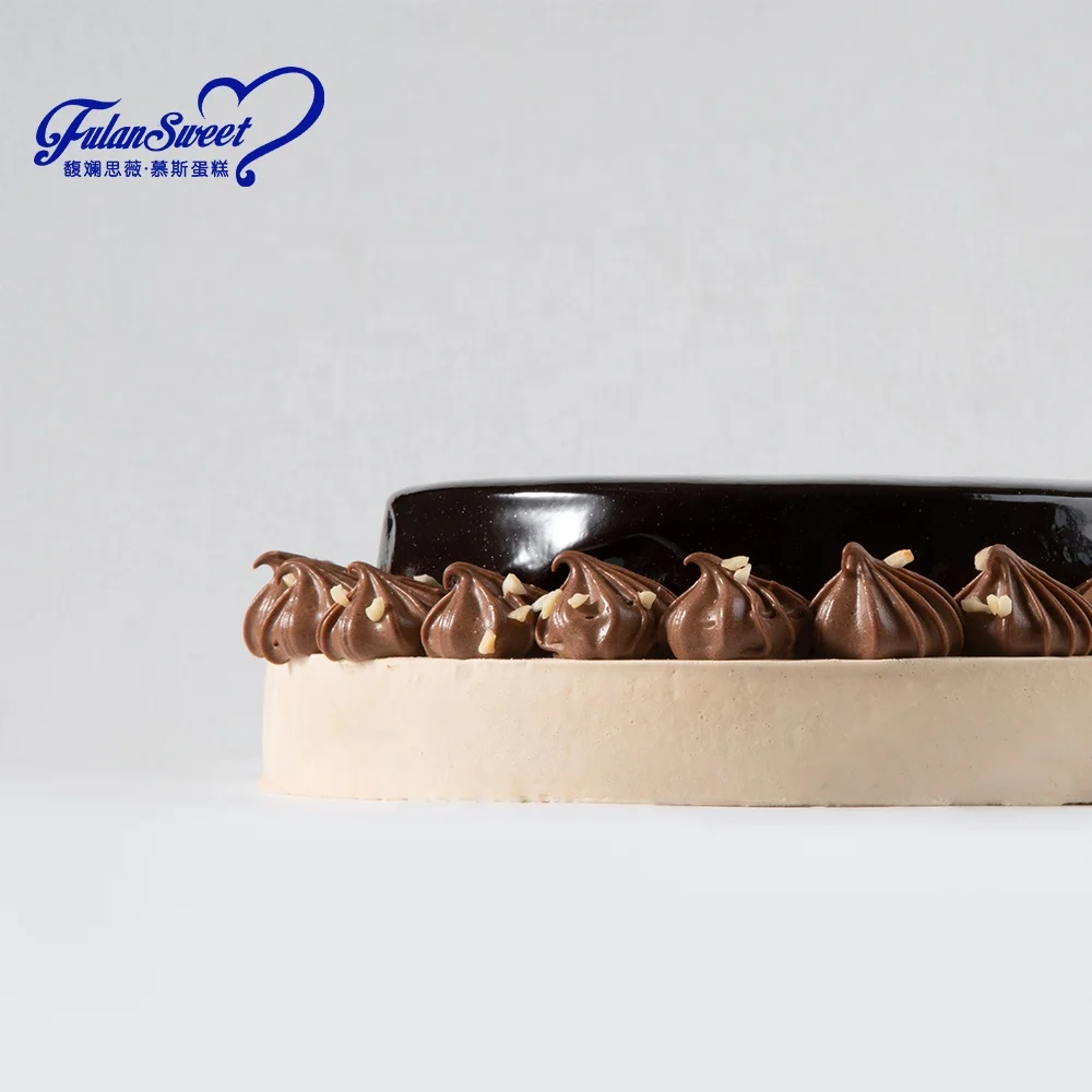 Оптовая продажа сладкий влажный шоколад Fulansweet 8 дюймов с фундуком быстрая доставка