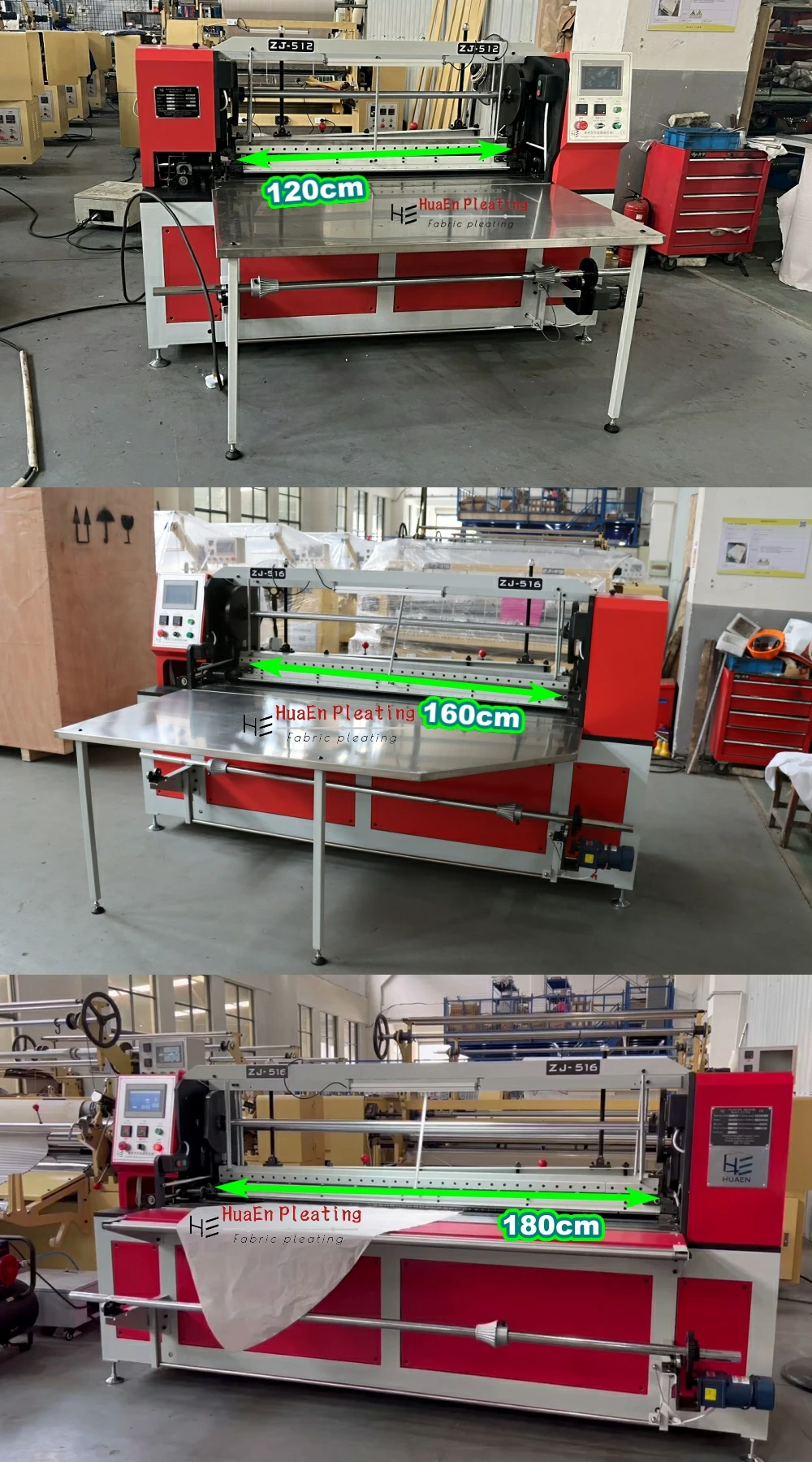 HuaEn Pleating for Fabric on Garment Cloth Dress Skirt Lace Leather Satin Velvet Soleil Sunburst Pleating Machine