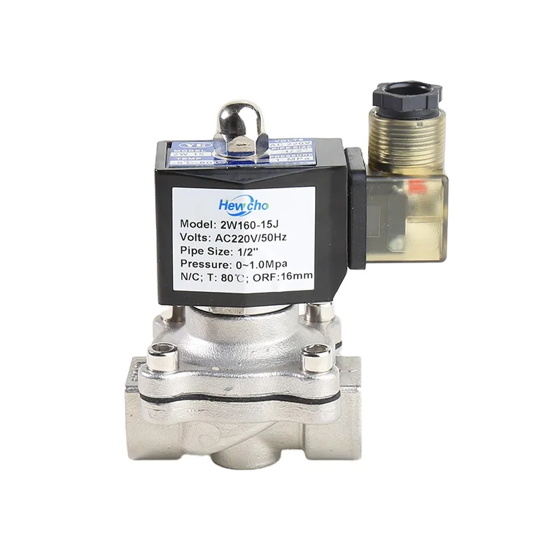 1/2 Inch Direct Acting Diaphragm Water Stainless Steel Solenoid Valve Manufacturer