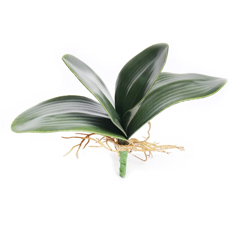 Make two sizes green EVA foam flowers artificial plant wedding bouquet wholesale waterproof artificial moth orchids leaves