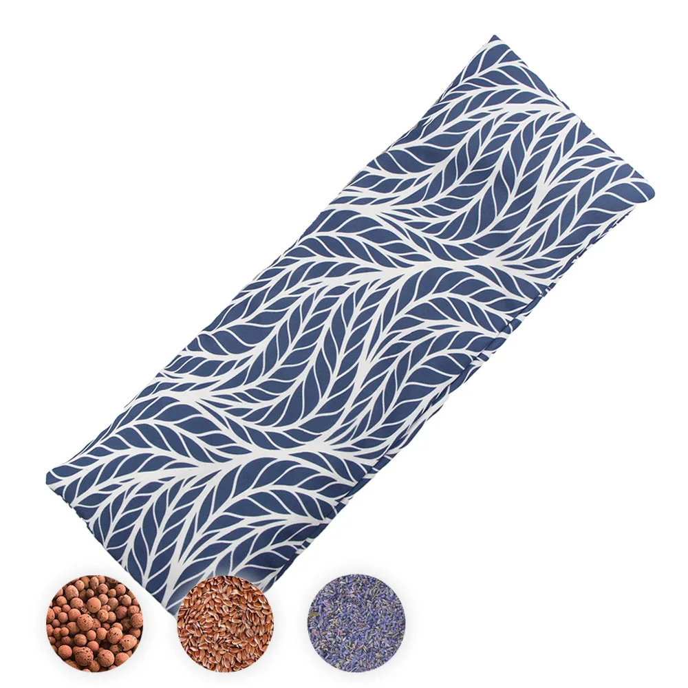 custom 100% cotton microwave winter heating heated neck pad microwaveable wheat bag clay heat pack with logo