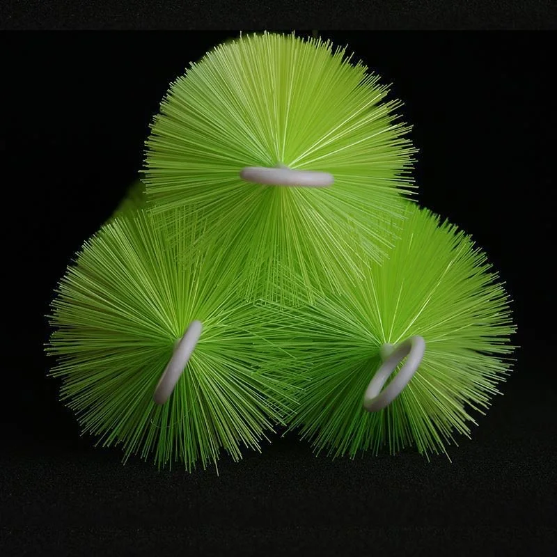 Fish Tank Aquarium Cleaning Round Plastic Aquarium Filter Brush for Pond