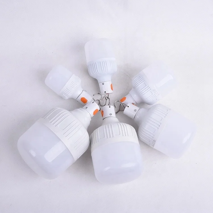 
Factory Supply Cheap Plastic Outdoor led light bulbs Multi-functional Rechargeable led bulb lights 