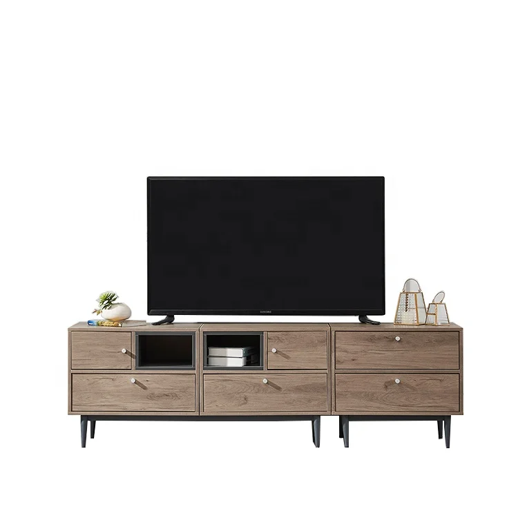 
High Quality TV Unit Sets Furniture Wooden TV Cabinet With Side Cabinet 