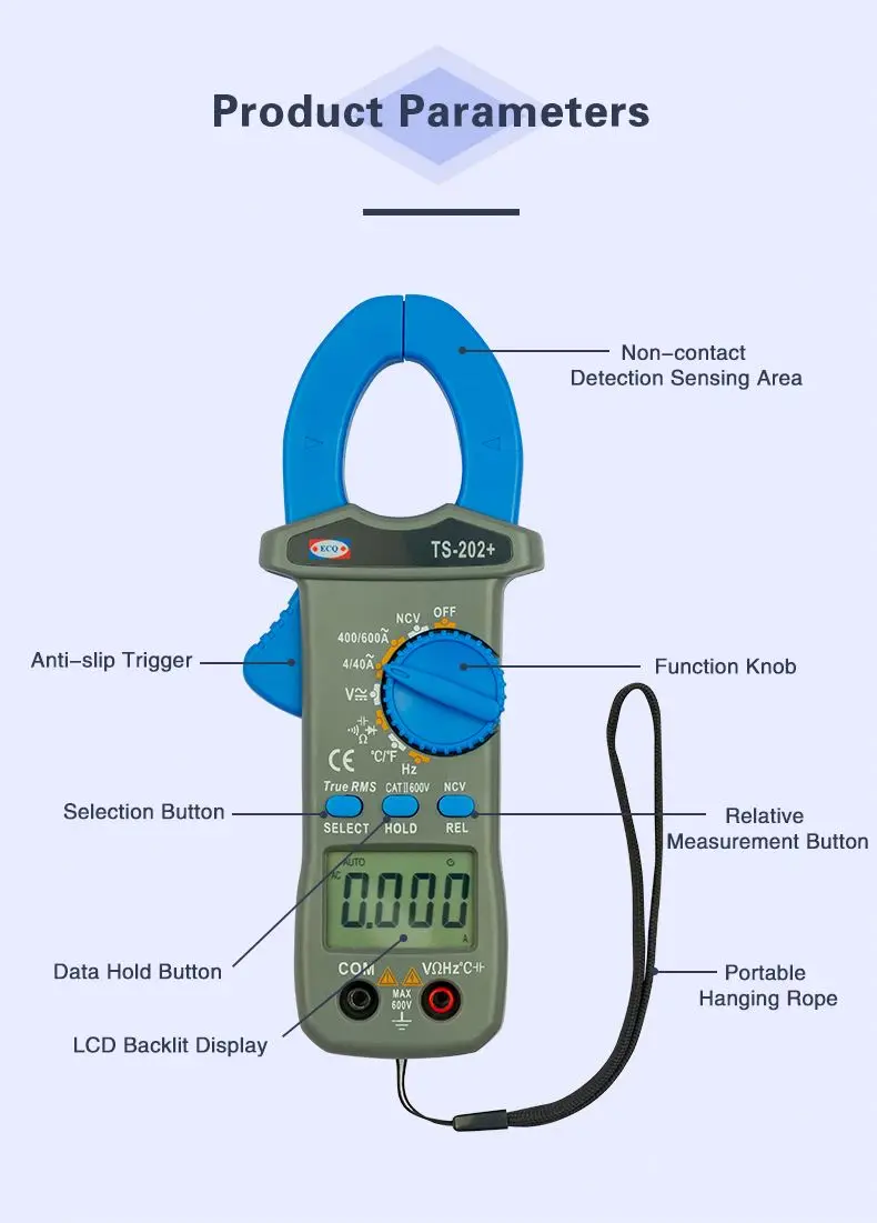 TS-202 + цифровой мультиметр переменного