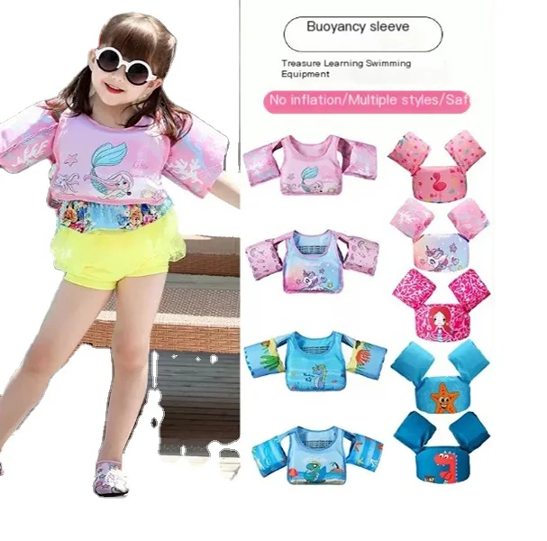 Neoprene Child Float Life Vest Jacket Swimming Vest for Kids Life Jacket Good Quality Baby Kid Cartoon Custom Logo Printing Y-3