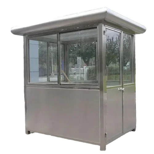 Cymdin 40ft Economic Small Prefab Sentry Box Flat Roof Chinese Design Style Steel Sandwich Panel Insulated Public Security Guard