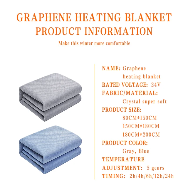 2024 trending  new product Extra Soft Heated Electric Blanket for Winter 24v low voltage