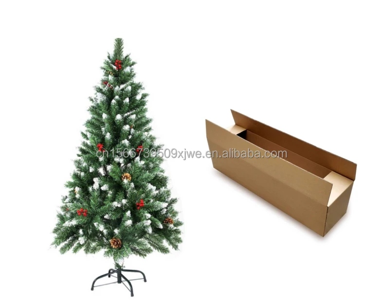 Artificial PVC branch tips, high-end spruce Christmas tree with foldable base and unlit hinges 7