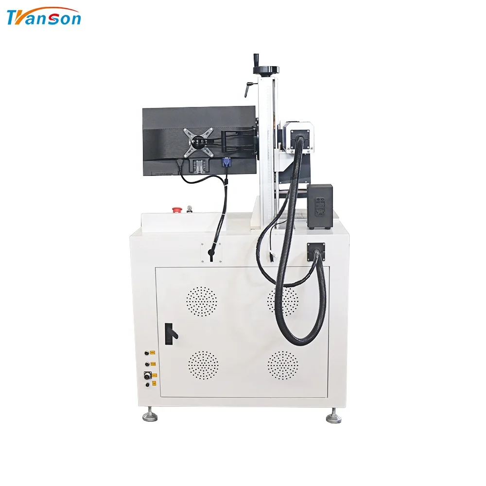 High Quality CCD Vision Automatic Positioning 30w Fiber Laser Marking Machine For Small Parts Batch Marking