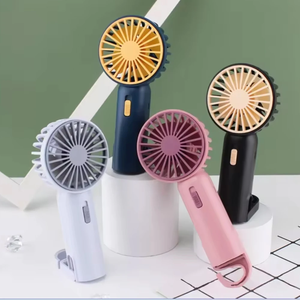Ready To Ship Electric Small Handheld Personal Fan USB Rechargeable Mini Cute Portable Fan With Stand
