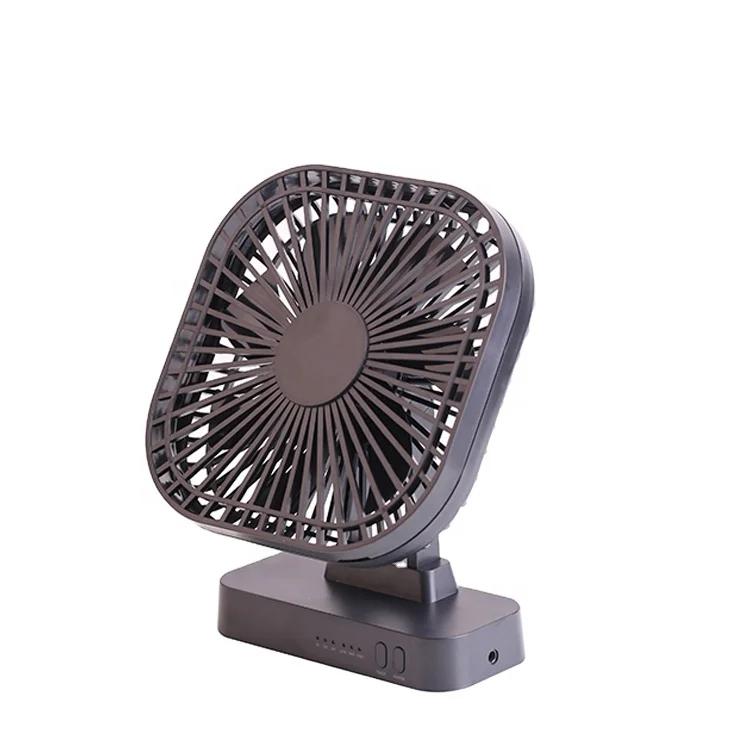 Top Selling High Powered Mini Fan Battery Operated Rechargeable Fan Table USB Cable Air Cooling Fan 3 Speed and Self-adjustable