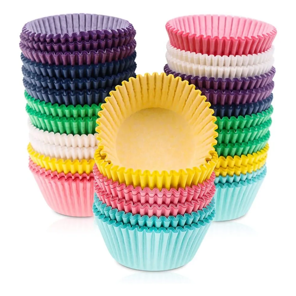 Custom Colourful Cake Cup Nonstick Reusable Cupcake Liners Muffin Cups Silicone Paper Cake Baking Cups molds