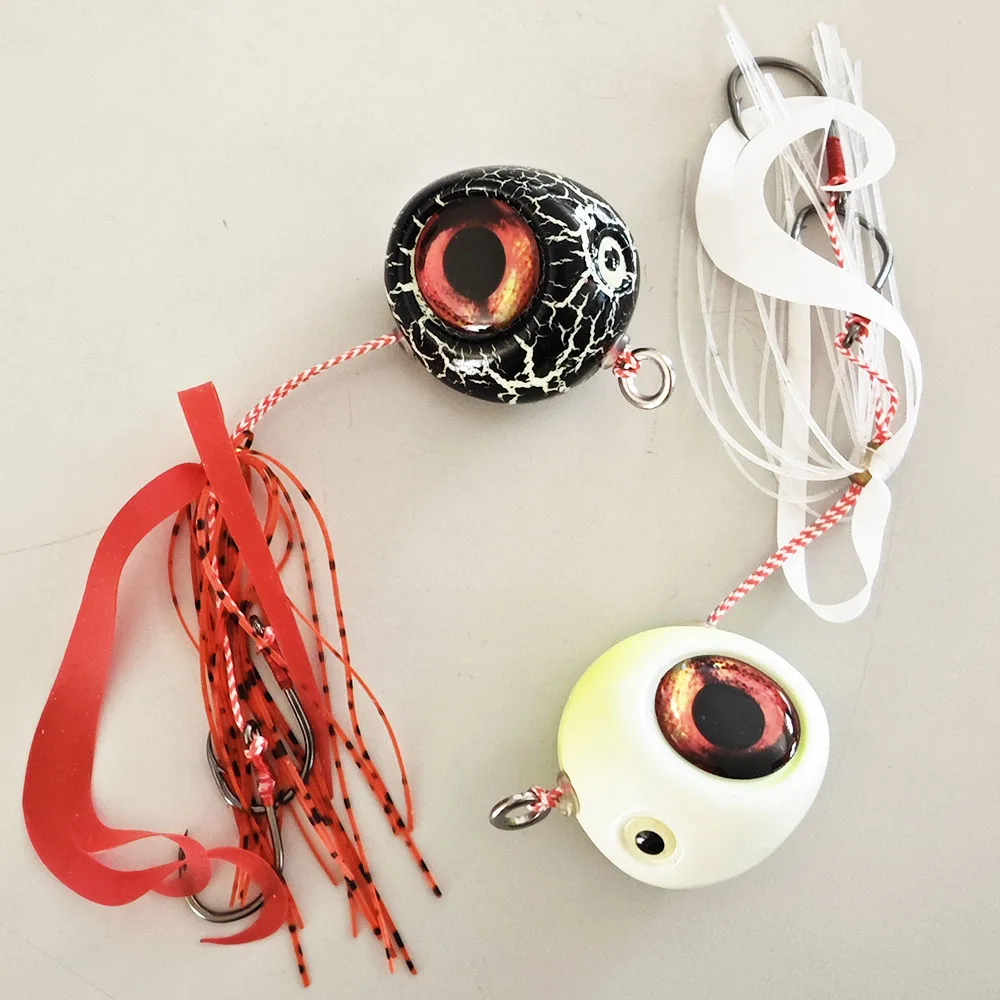 Alpha Luminous Slide Jig Round Lead Snapper Grouper Sea-bream Jigging Head Metal Speed Fishing Lures Inchiku Jigs