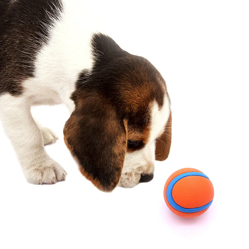 Wholesale 2024 Solid Elastic Plush Pet Jumping Dog Toy Ball Sustainable Puppy Toy elastic Jumping Dog Ball