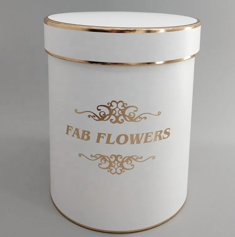 Luxury decorative round flower box wedding gift box for paper cardboard