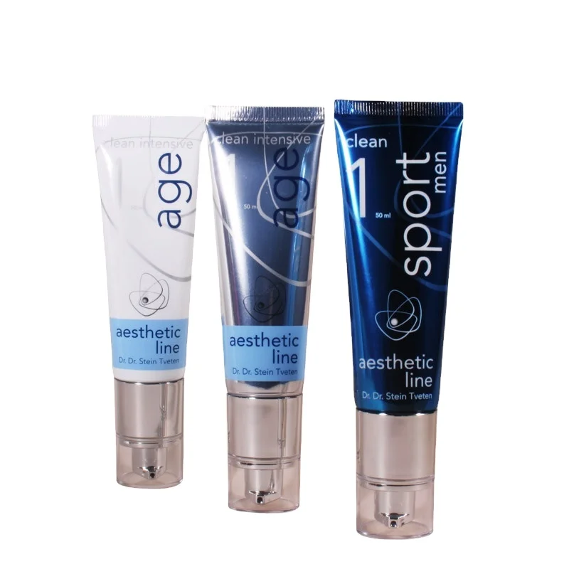 Luxury hot sale 30 ml  1 oz flexible eco friendly cosmetic packaging airless pump tone-up cream Plastic Soft Tube