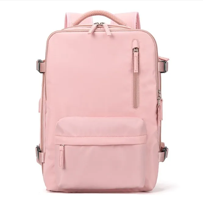 Women business travel large capacity oversized light weight multifunctional luggage backpacks for short trips with shoes pocket