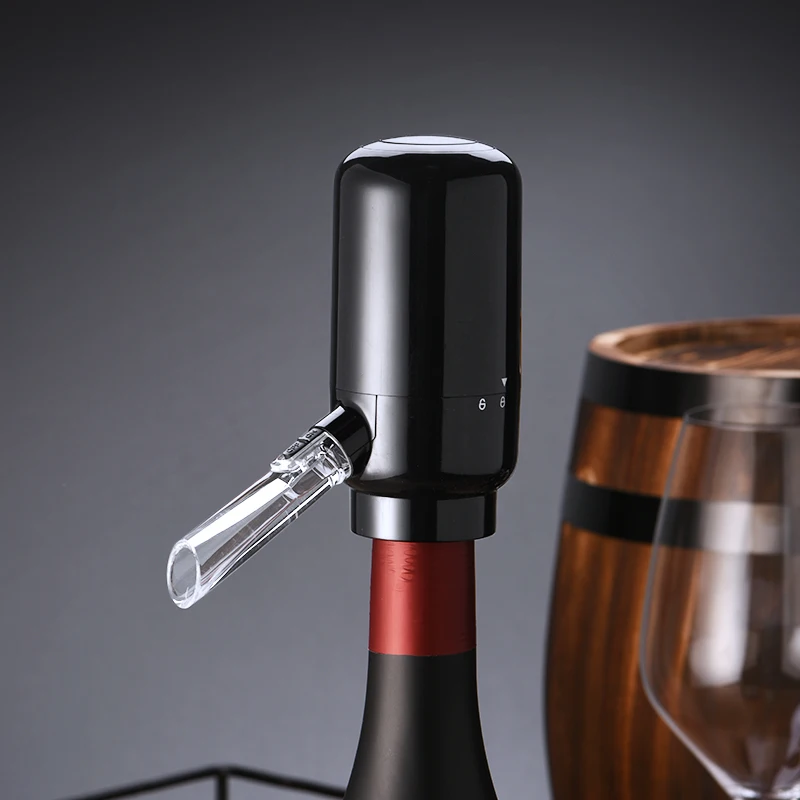 1/6 New Product Ideas 2023 Electric Wine Dispenser Pump Set with Retractable Tube, Portable One-Touch Wine Decanter.