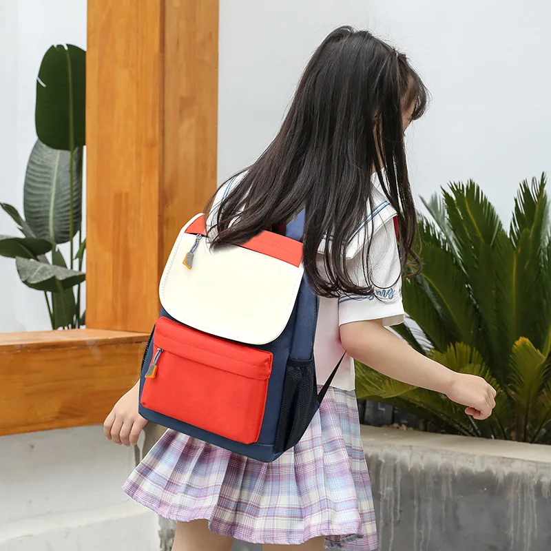 wholesale Lemon Yellow kids customize school back bag