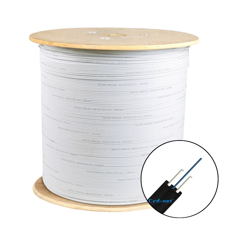 Уличный стальной провод посыльного FRP G657 FTTH оптоволокно для 1, 2, 4, ядрового волоконно-оптического кабеля