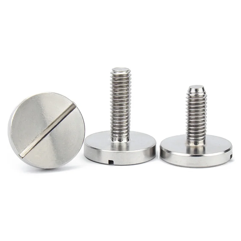 M2 M3 M4 M5 M6 M8 M10 DIN 921 Stainless Steel 304 Slotted Pan Head Screws with Large Head