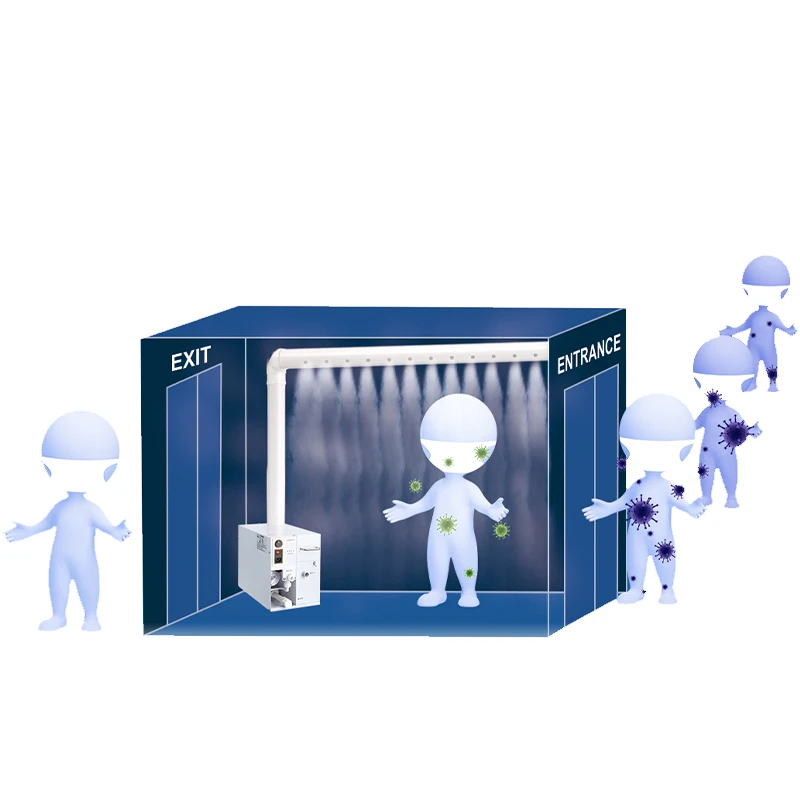 Ultrasonic Atomizing Sterilizer Sanitizer Disinfection Sprayer Atomizer for Disinfection Gate Tunnel Aisle 5L/hour Fog Machine