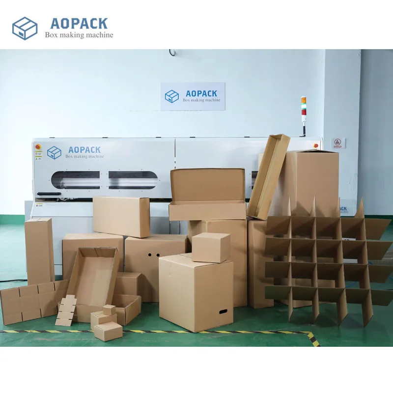 Автоматическая Машина Для Изготовления Гофрированных картонных коробок Aopack полностью