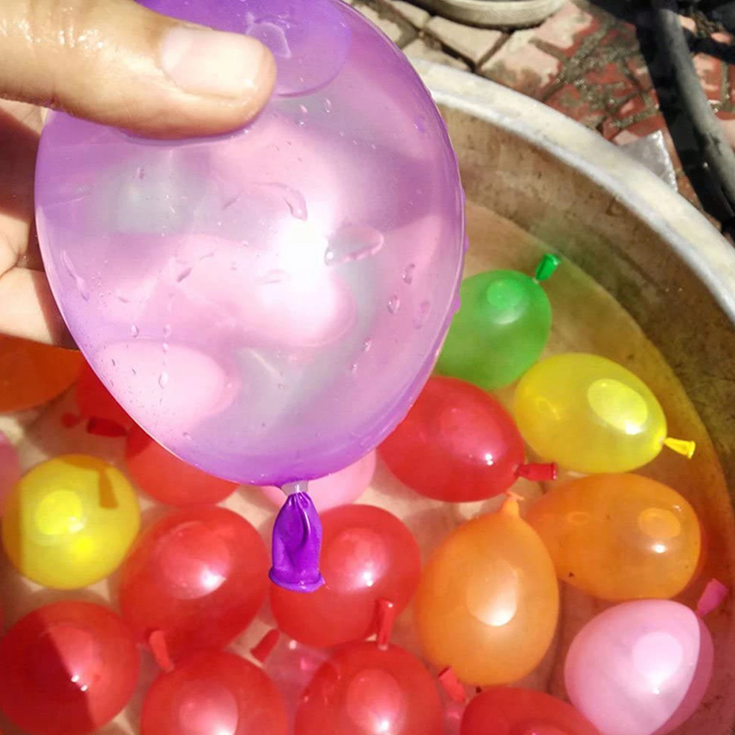 500 Pcs Latex Water Balloons Assorted Colors with Refill Kits for Fight Games Summer Party Splash Fun Water Balloons