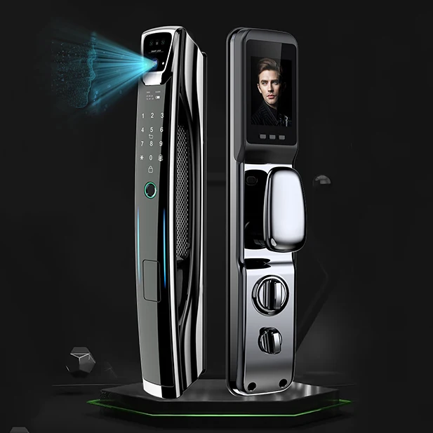 3D Face Recognition Camera Door Lock Video Calling WiFi APP Code Card Fingerprint Smart Lock Digital Door Lock