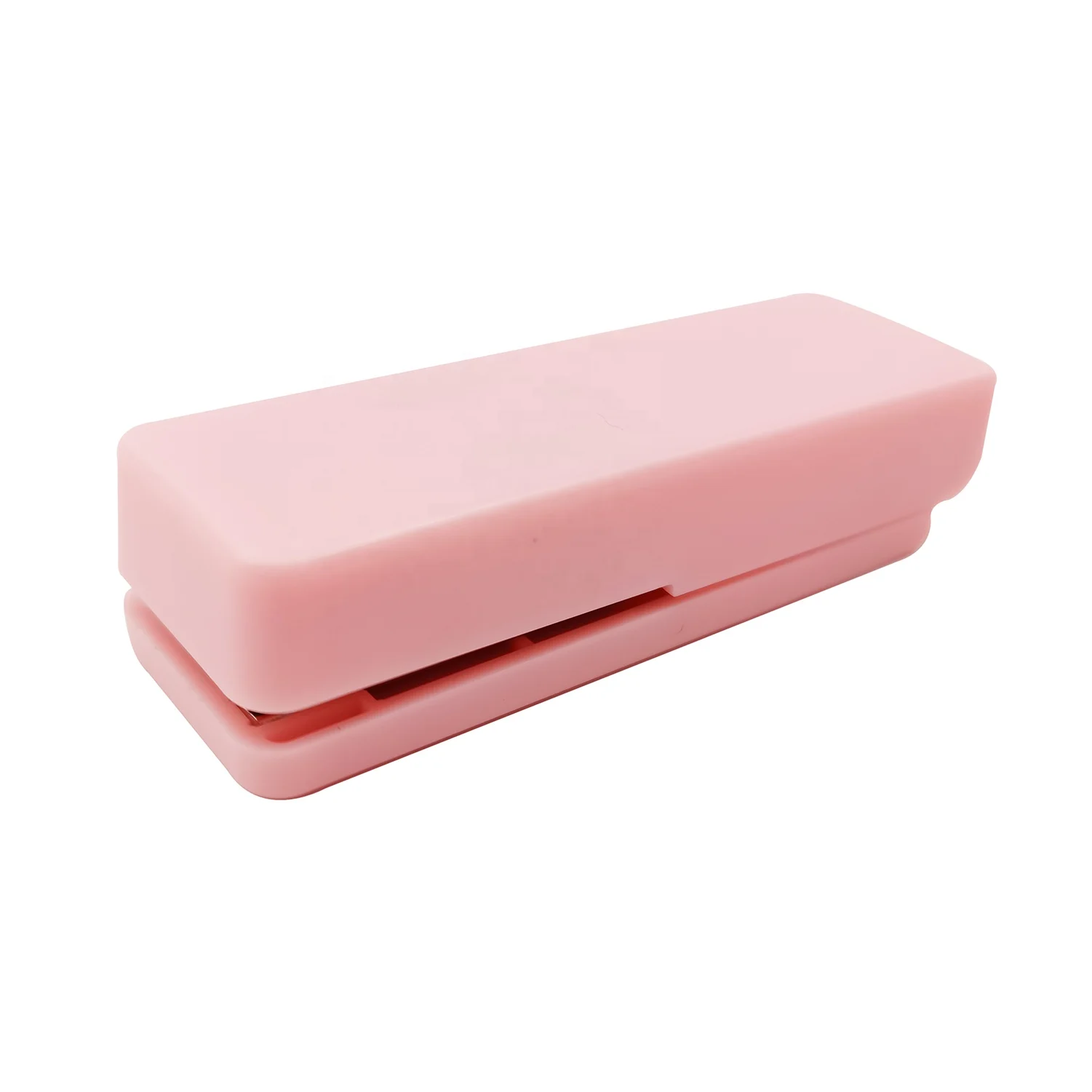 Office Student Plastic No.10 Staple Cute Small Pocket pink Stapler Business Travel Flat Mini with Remover