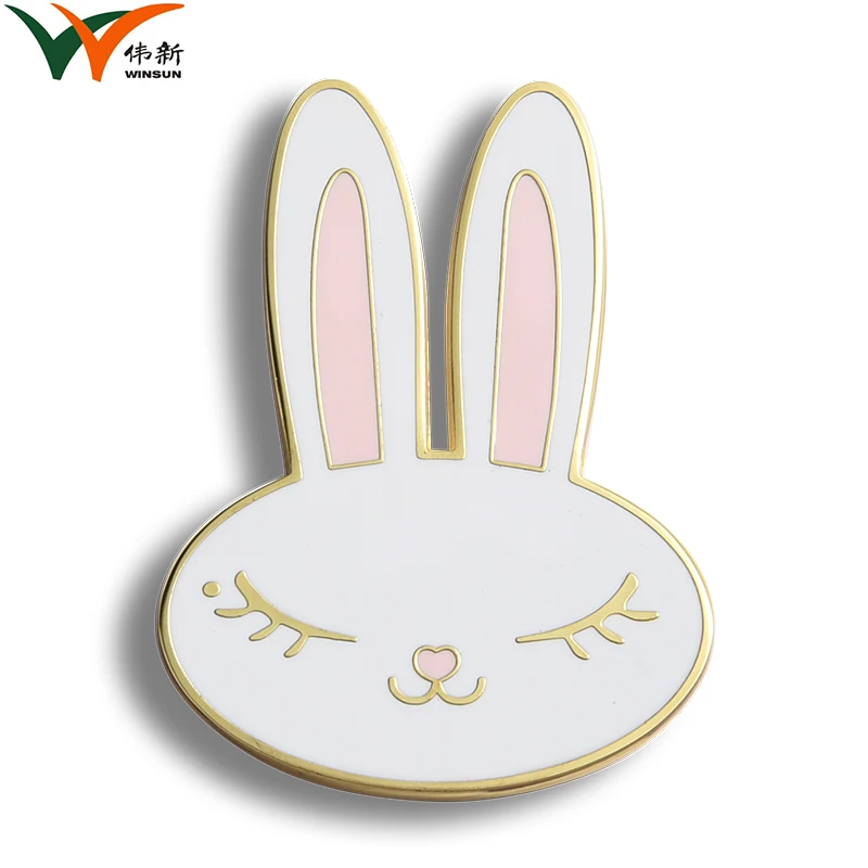 Promotional Items Cute Cartoon Rabbit Animal Soft Enamel Metal Kids Fridge Magnets