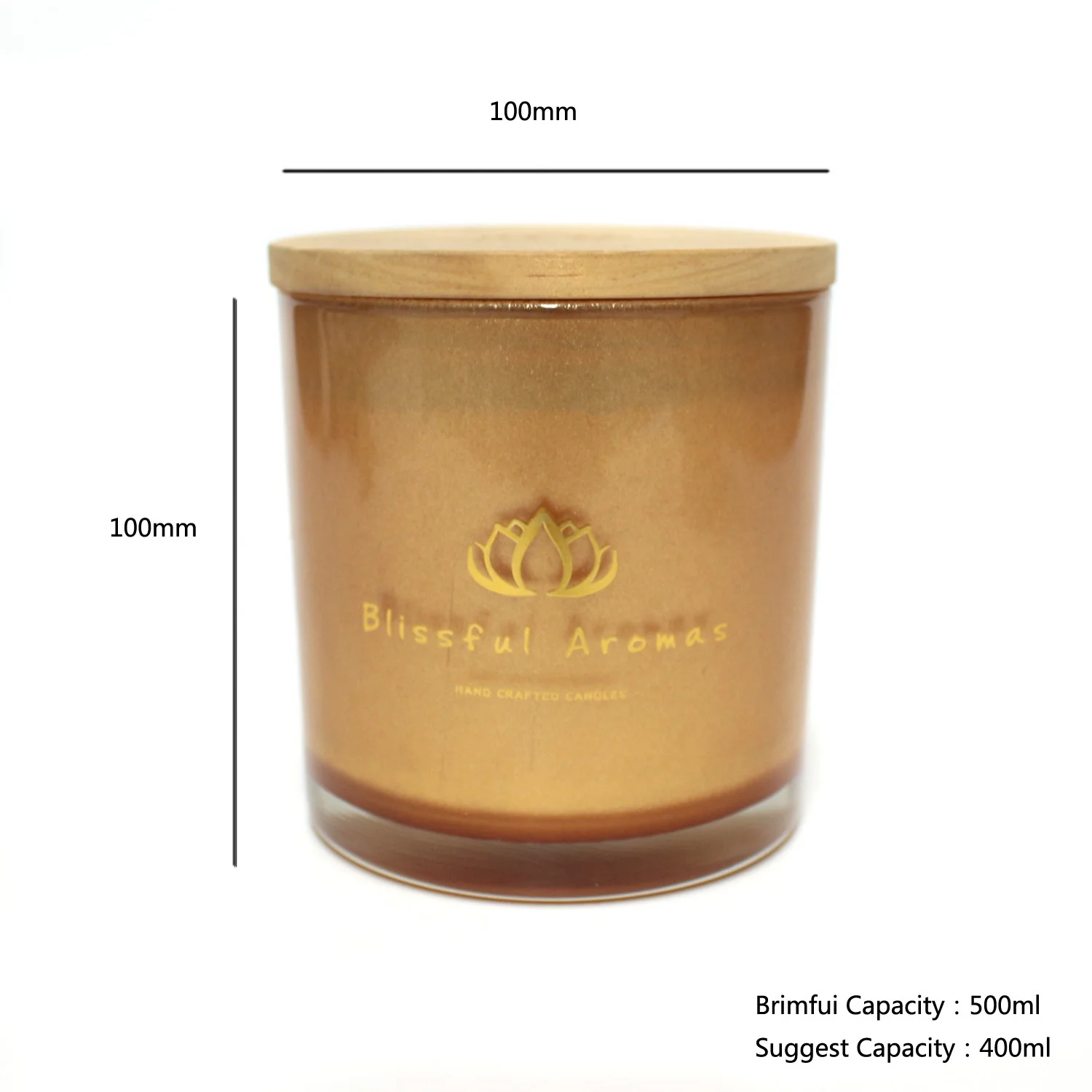 LANGXU crystal empty candle holder container customized service Best selling matte black glass candle jars wholesale for wax