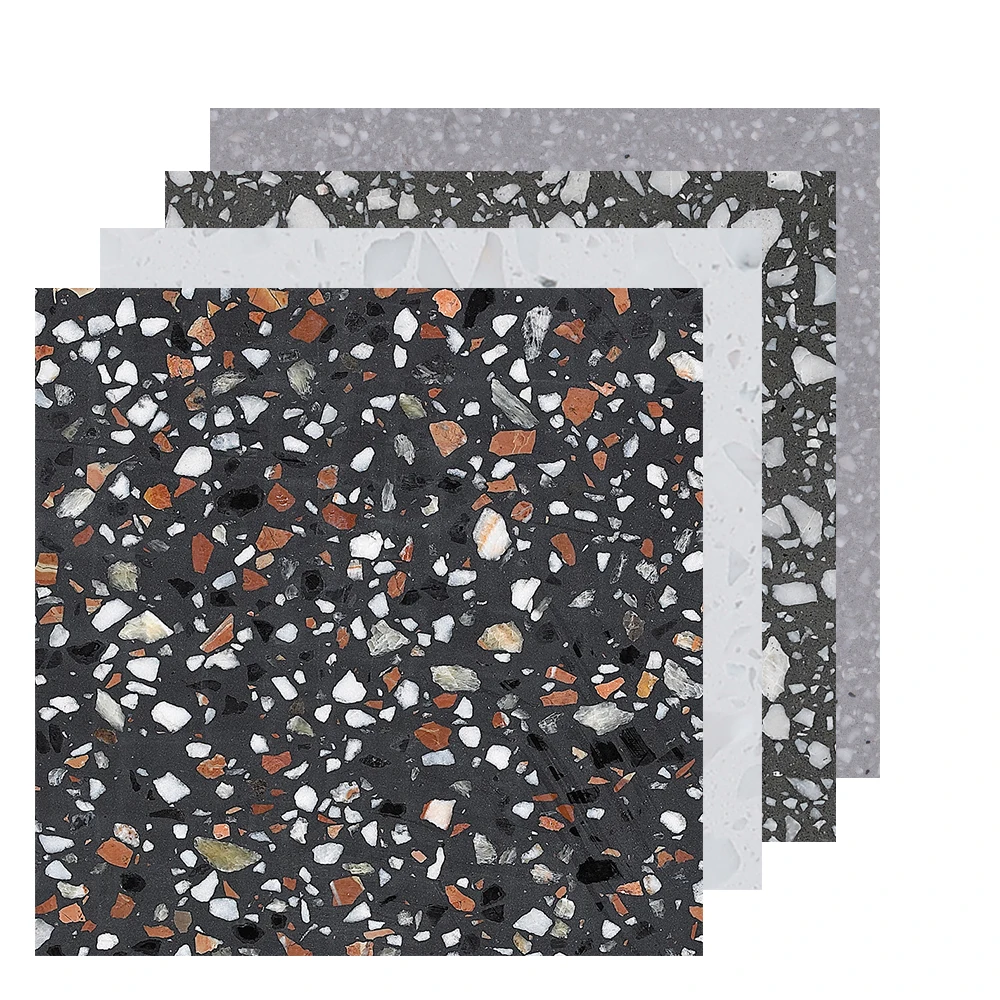 Черный цвет, terrazzo, каменный пол, искусственный terrazzo, столешница, столешница, большие плиты