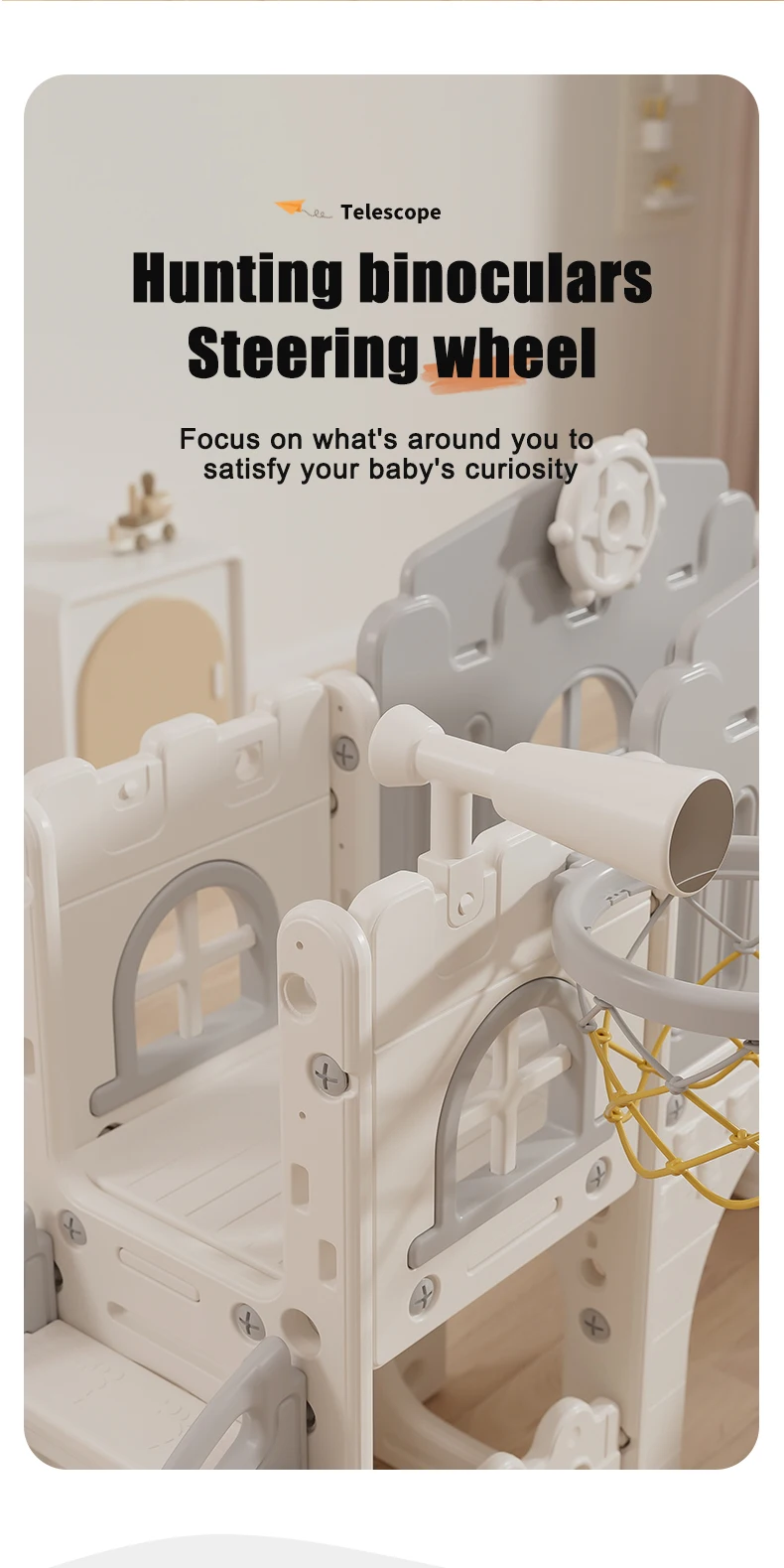 Toddler Slide Set,Indoor Slide for Kids Play house,Tunnel and Storage Space Outdoor Toys Swing Slide for Children Toy Slides