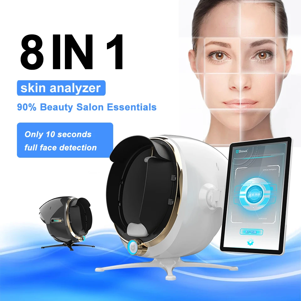 Intelligent portable skin detector analyze system portable skin device