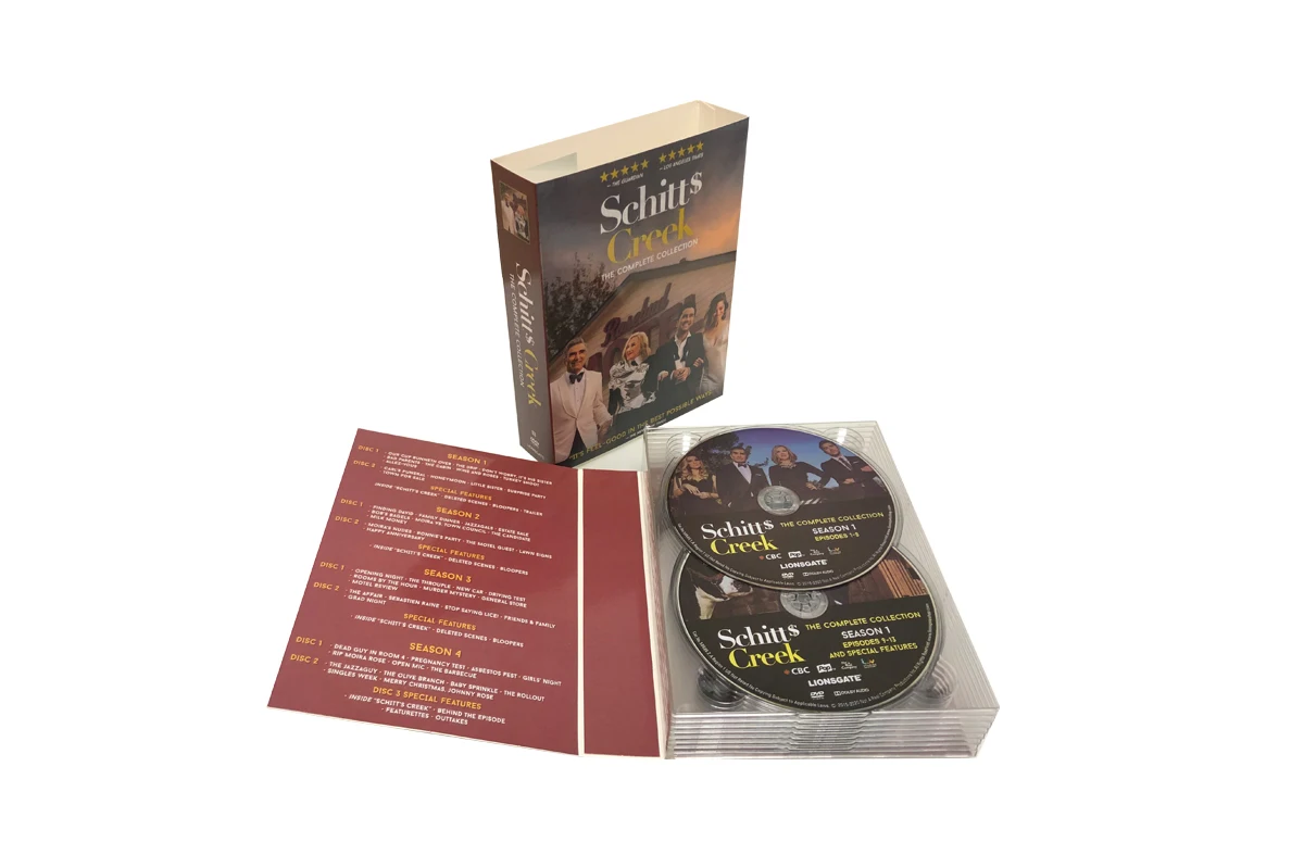 Schitt's Creek the Complete Collection 15discs Dvd Movies CD Album Blu Ray Box Sets Factory Supply Fast Free Shipping by DHL UPS