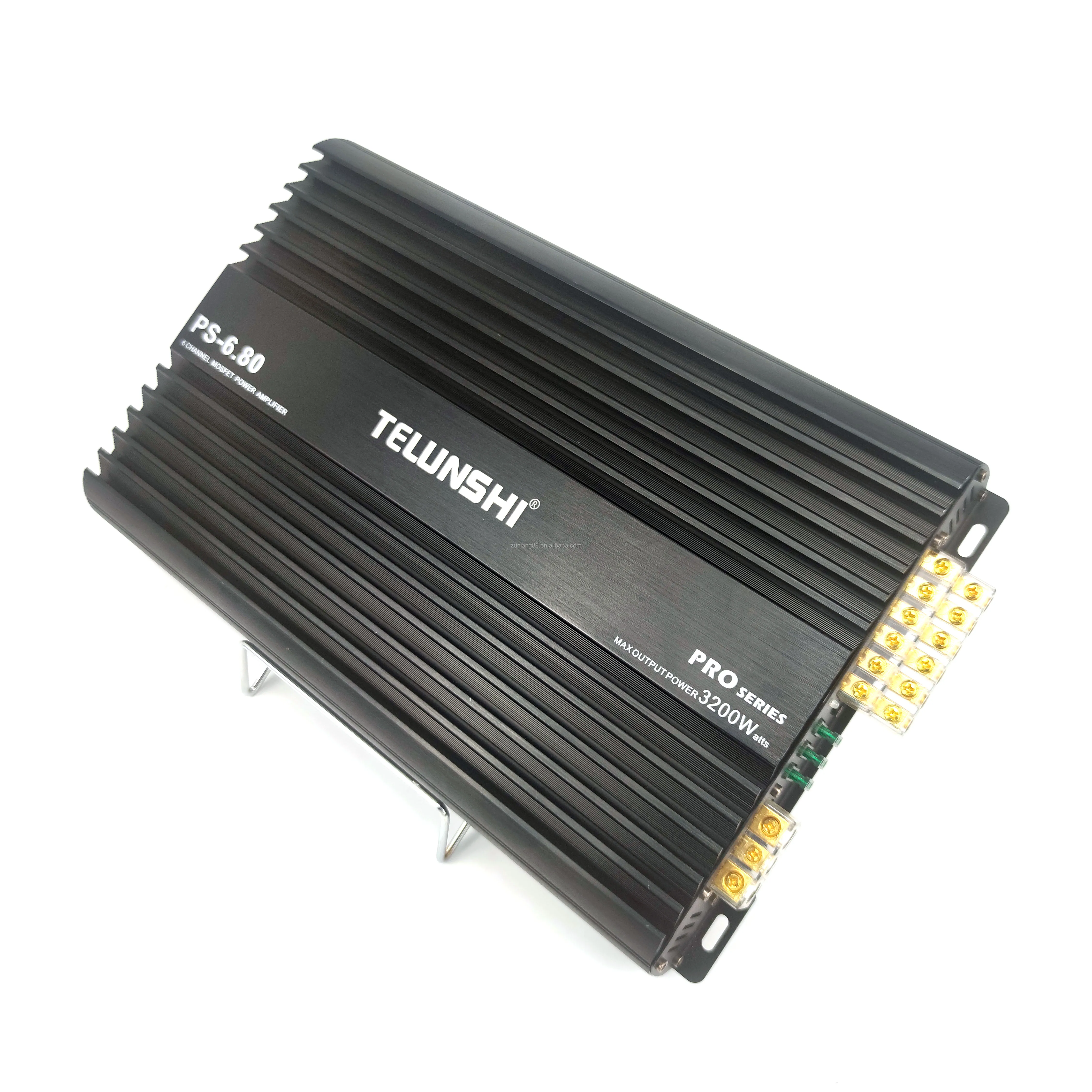 Factory Direct 12v Car Power Amplifier RMS 6*120 2 ohm  6*80W 4ohm  6 channel subwoofer amplifier car audio amp