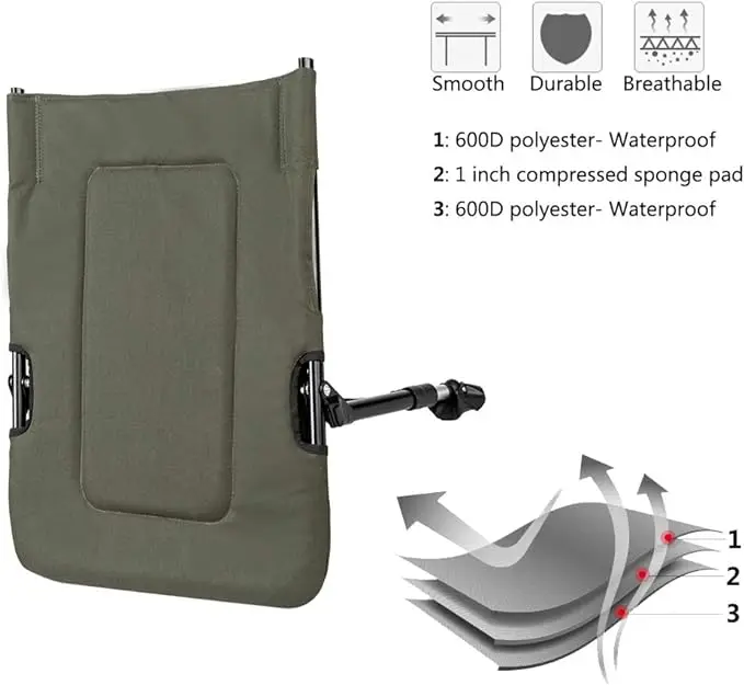 Custom Multiple Style Adjustable Backrest Legs Collapsable Portable Outdoor Folding Recliner Camping Garden Beach Fishing Chairs