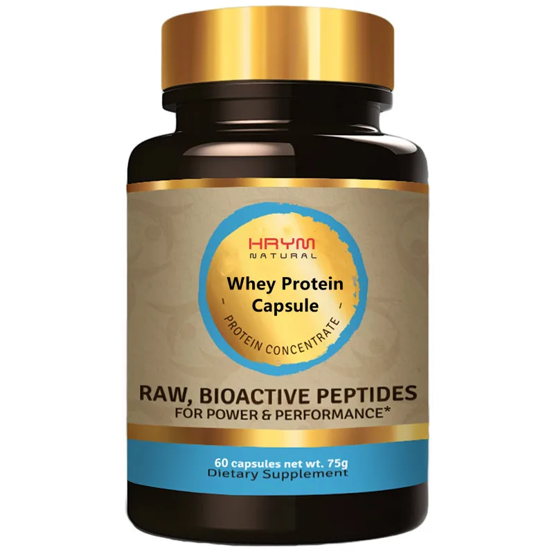 Private Logo Whey Protein Capsules Proteinas Suplementos Deportivos Whey Protein Concentrate Sports Supplements Enhance Muscle