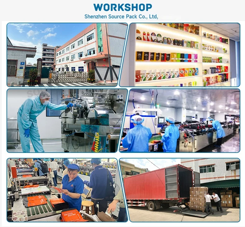 Custom Freeze Dried Snack Food Packaging Supplement Powder Popcorn Stand up Pouch Zipper Biodegradable Plastic Bag