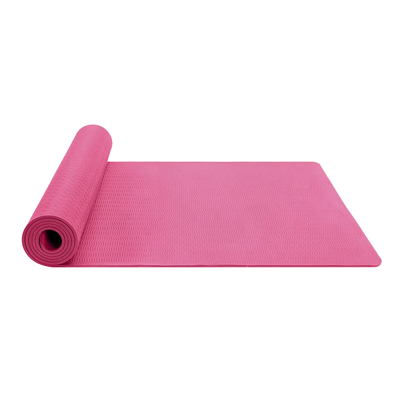 High quality waterproof PU TPE PVC NBR exercise yoga mat personalizable foam14mm nylon  factory