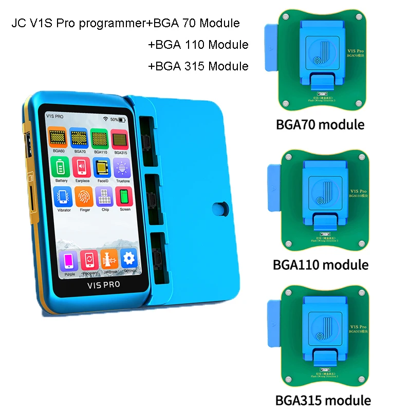 JC V1S Pro интегрированный BGA 315BGA 110 BGA70 чип основной полосы EEPROM программист для ремонта