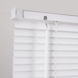 Cordless 1 inch Vinyl PVC Mini Blinds Waterproof Window Shade