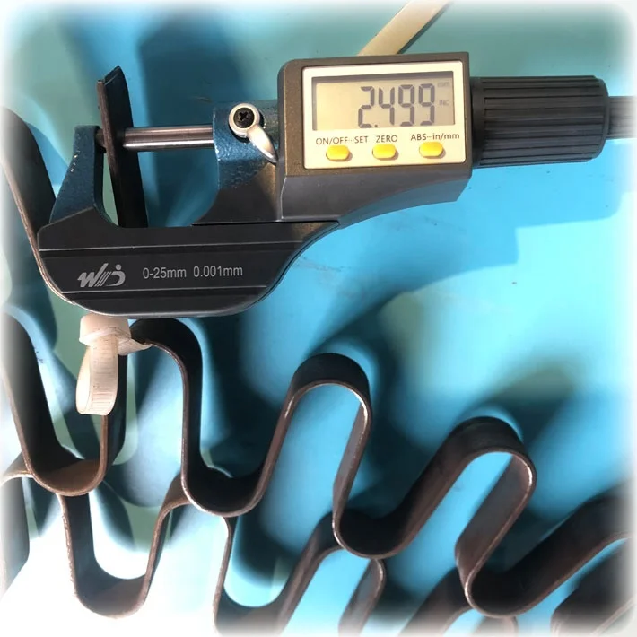 Oxidized heating elements made of  Aluchrom-O  flat wire 0Cr25Al5 flat wire FeCrAl25/5