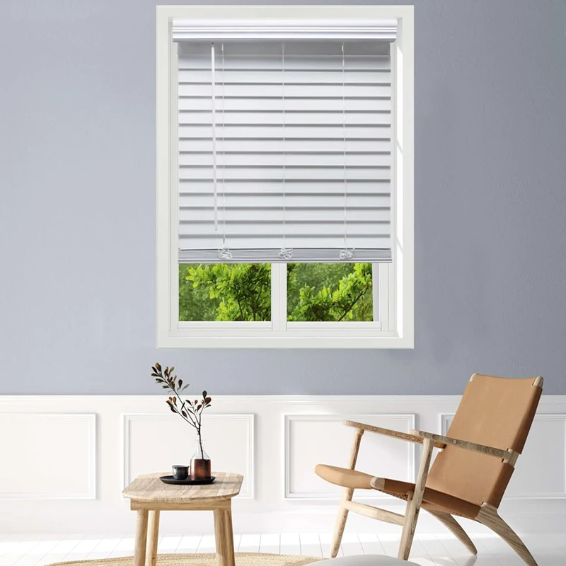 Wholesale Custom Roll Up Window Shades Wooden Blinds for Windows and Faux Wood Blinds