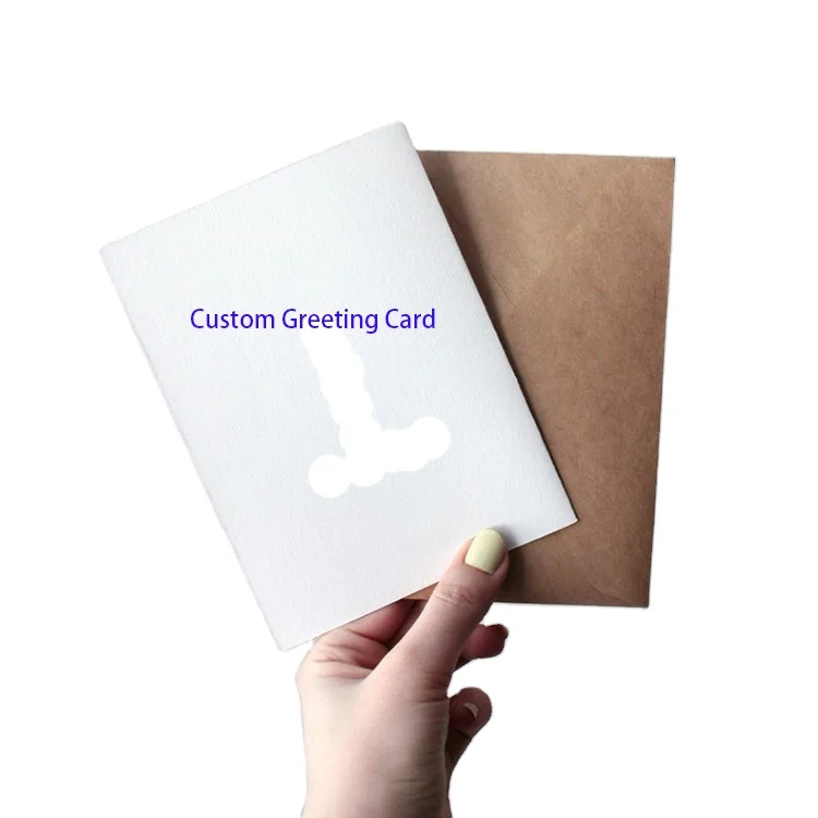Custom design wholesale price customized thank you printing greeting card business card coloring of greeting cards