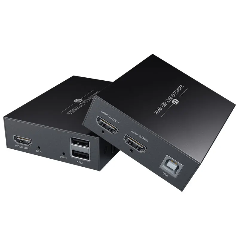 professional manufacturer of HD KVM Extender 50m over CAT-5e/6 support 1080P@60Hz Support keyboard and mouse